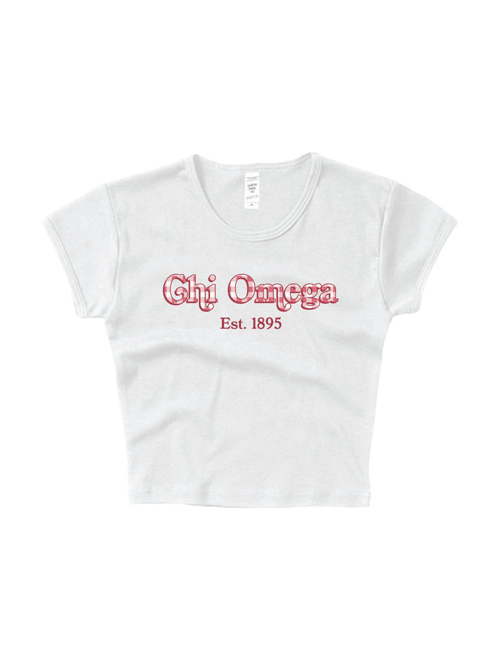 Gingham Sorority Baby Tee