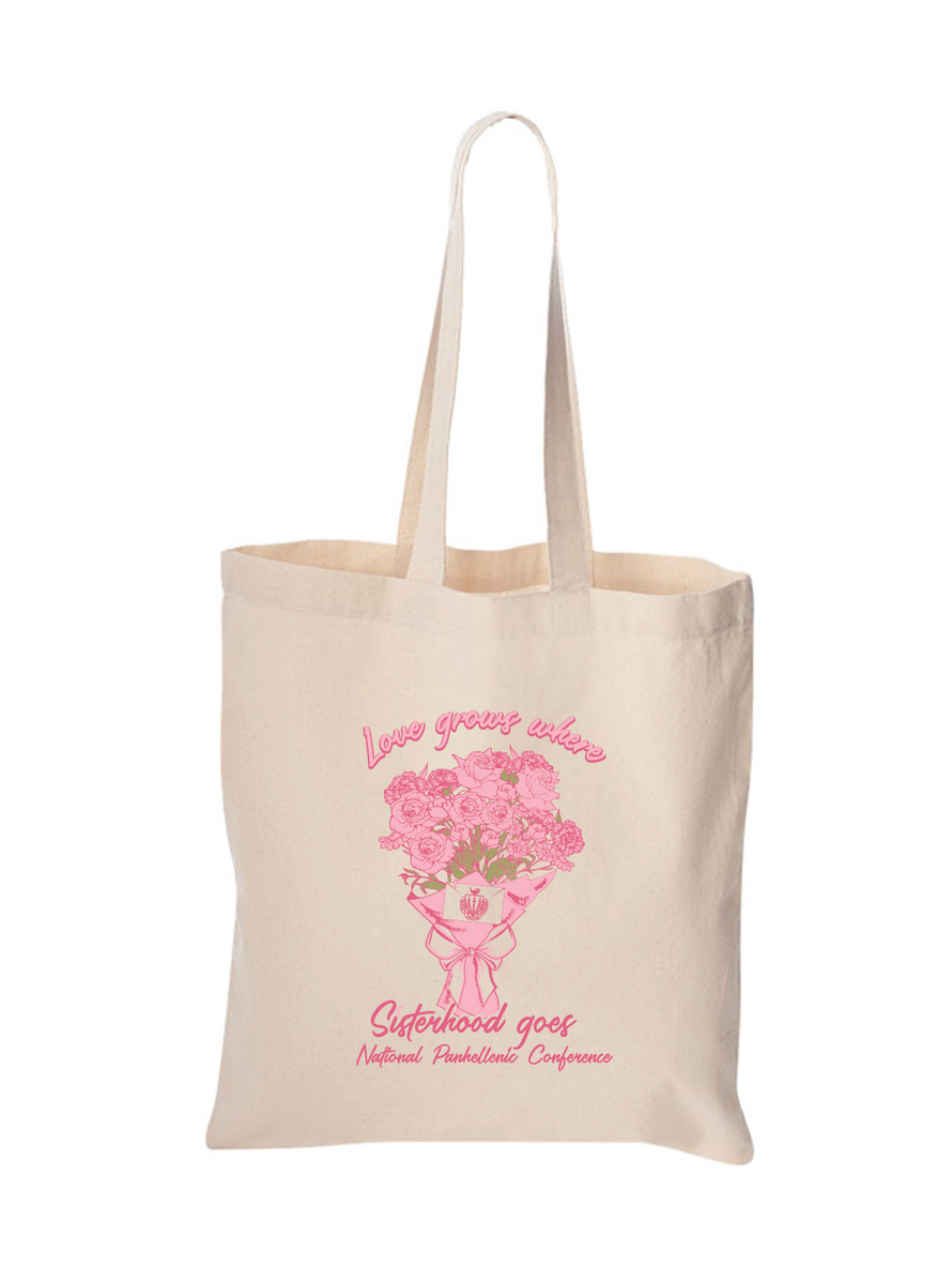 National Panhellenic Conference Love Grows Tote