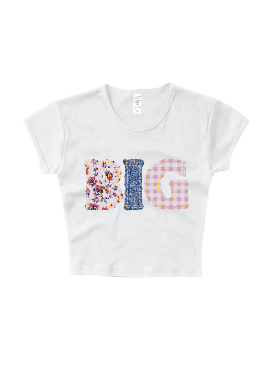Patchwork Printed Family Baby Tee