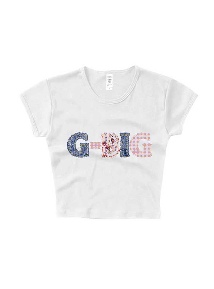 Patchwork Printed Family Baby Tee