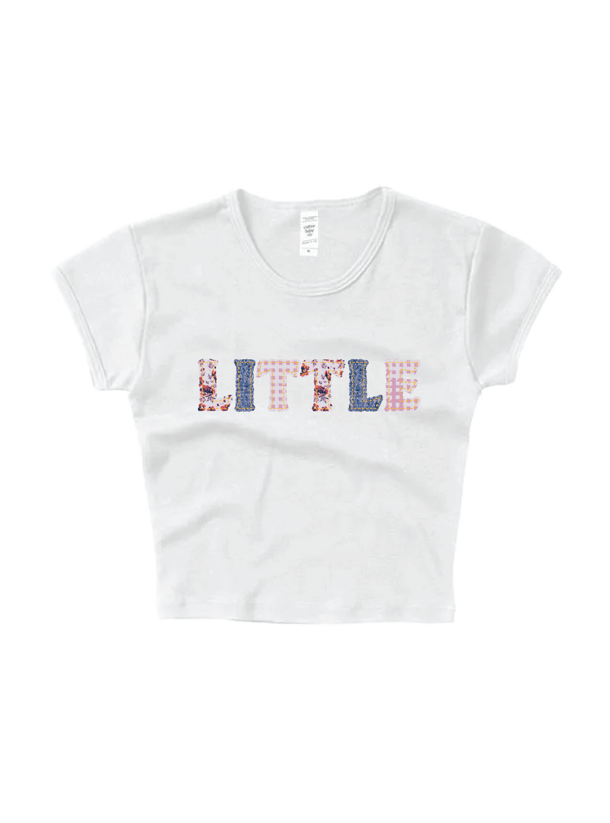Patchwork Printed Family Baby Tee