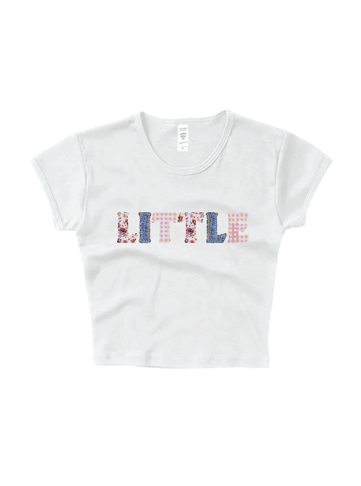 Patchwork Printed Family Baby Tee