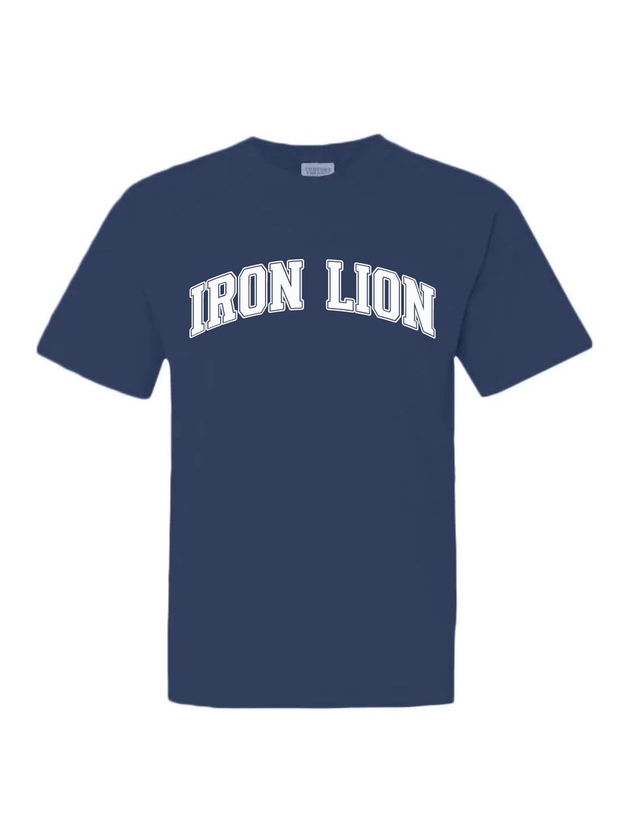 Penn State | Club Powerlifting Iron Lion | Fall 25' PR - Tshirt - True Navy - Comfort Colors