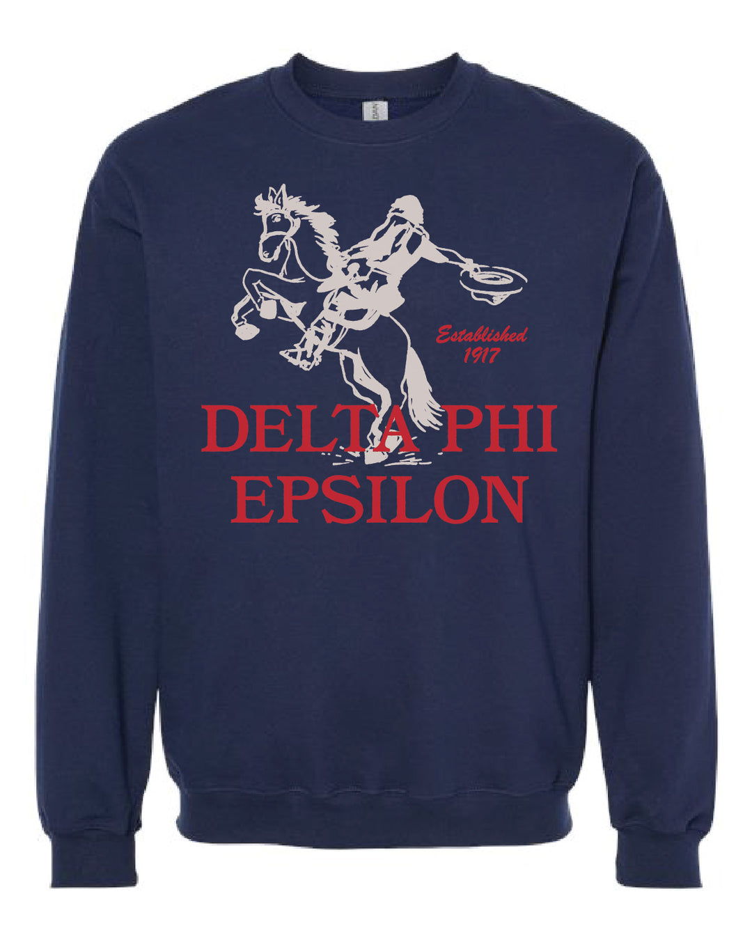 Delta Phi Epsilon Navy Rodeo Sorority Crewneck