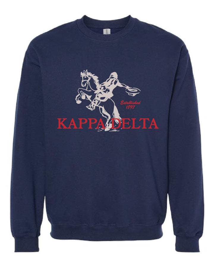 Navy Rodeo Sorority Crewneck