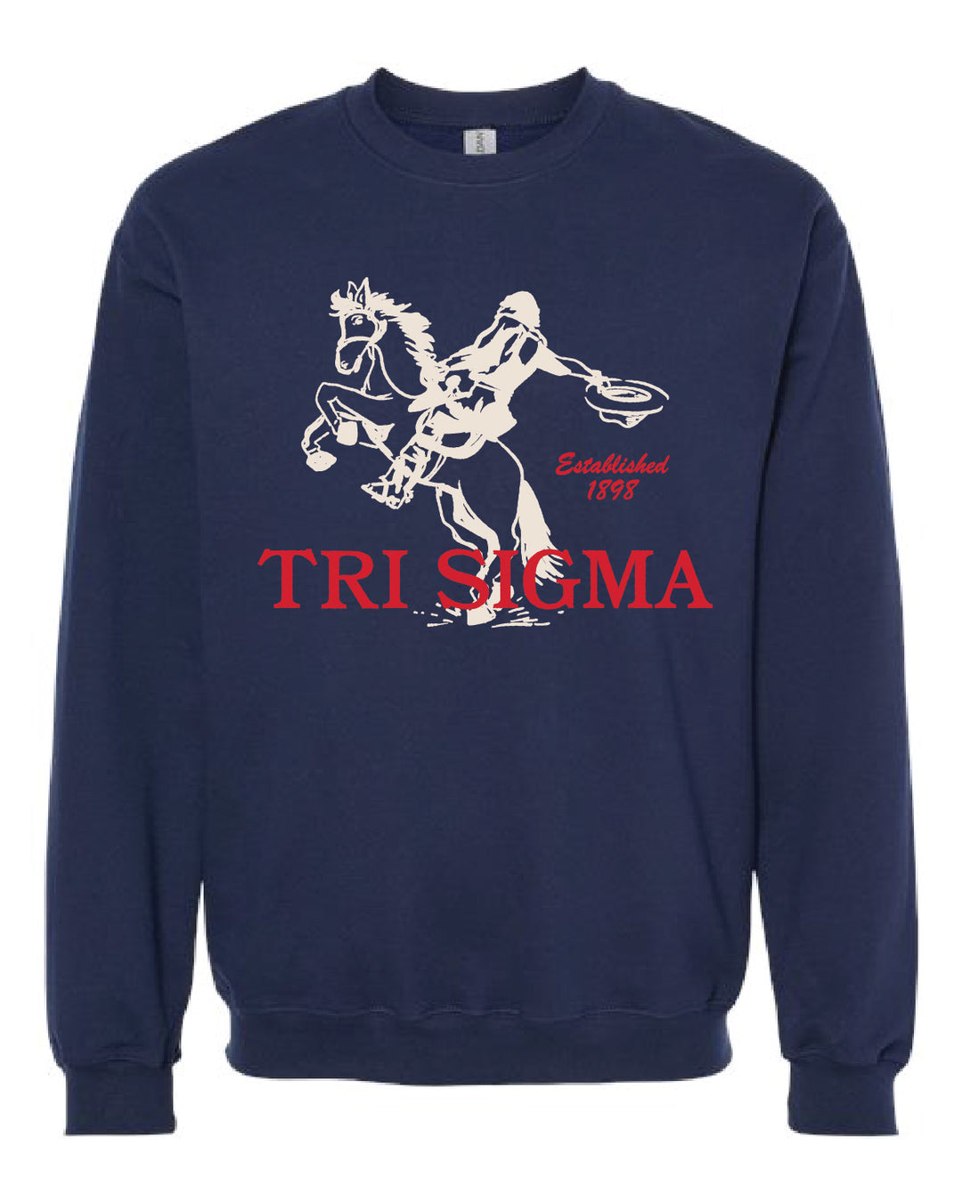 Sigma Sigma Sigma Navy Rodeo Sorority Crewneck