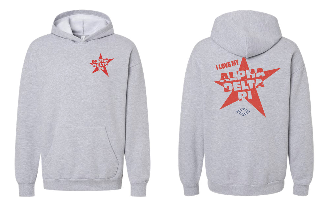 Alpha Delta Pi Significant Other Star Hoodie