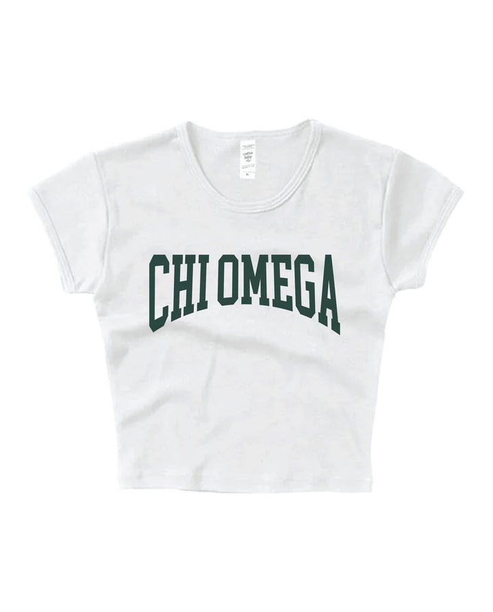 Everyday Dark Green Sorority Baby Tee