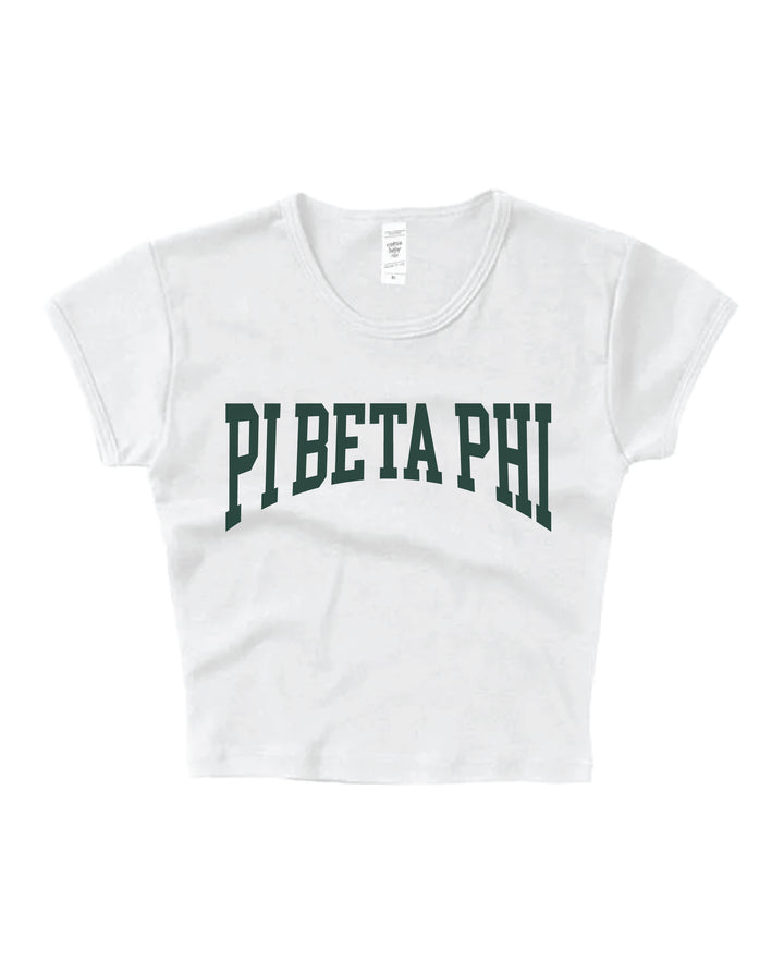 Everyday Dark Green Sorority Baby Tee