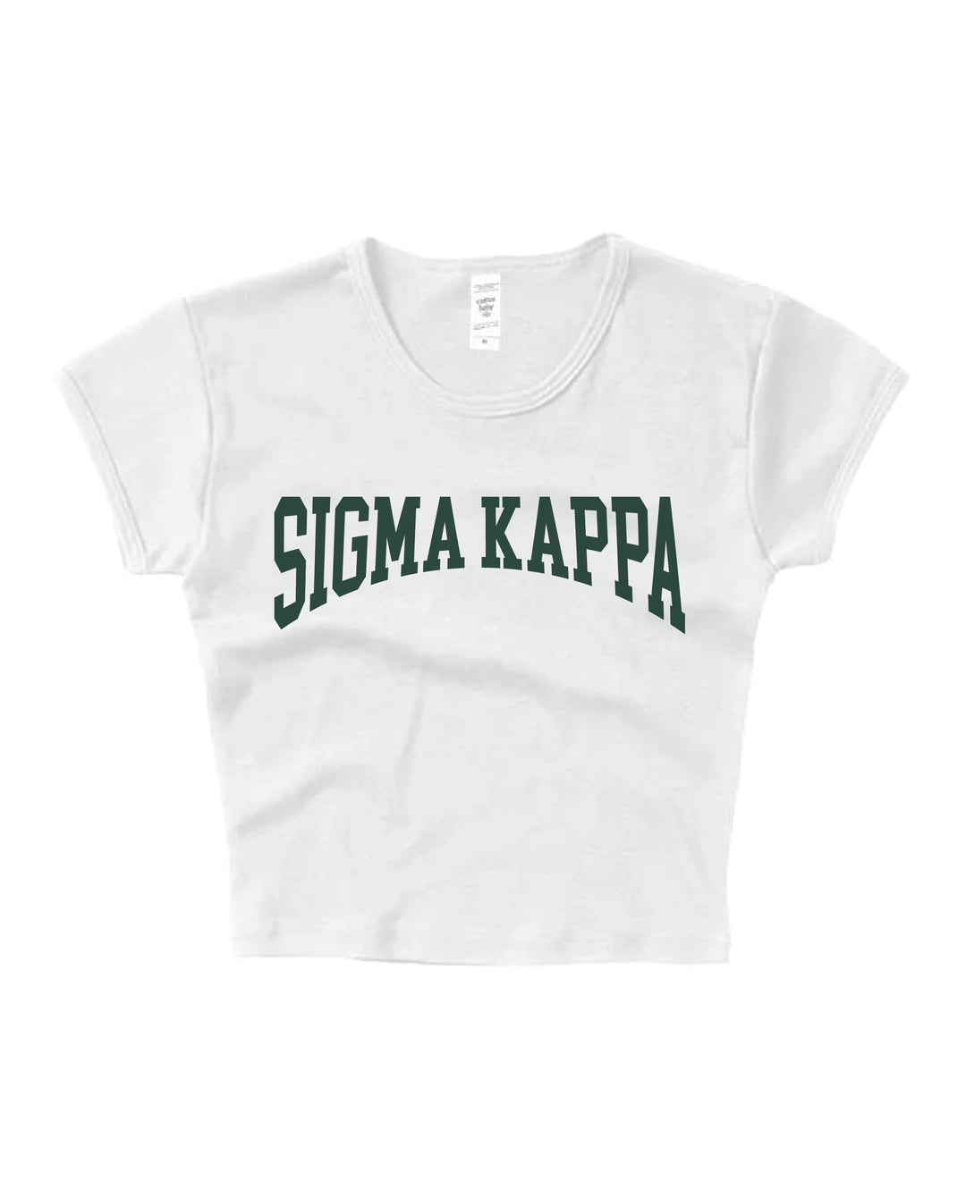 Everyday Dark Green Sorority Baby Tee