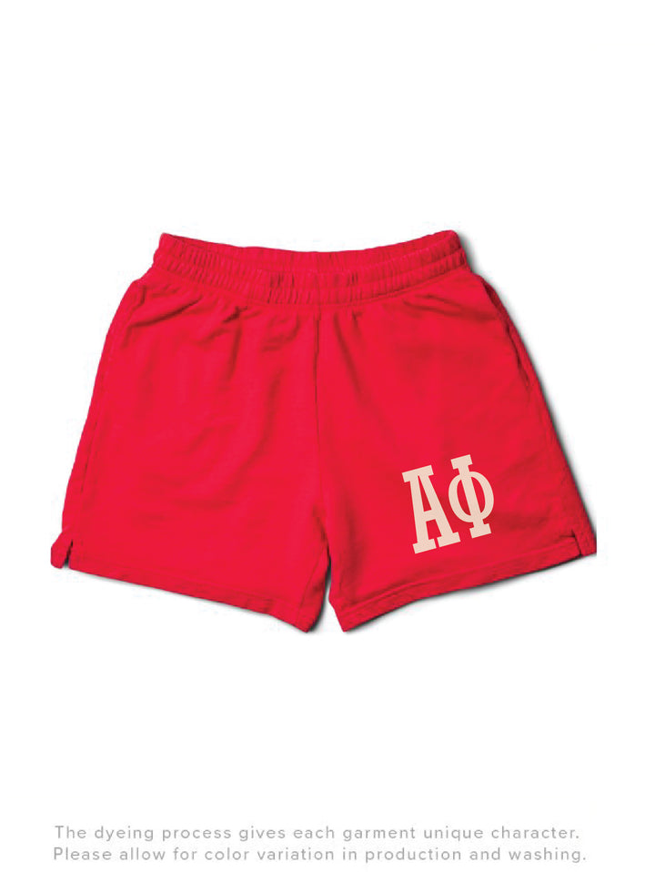 Bold Red Sorority Shorts