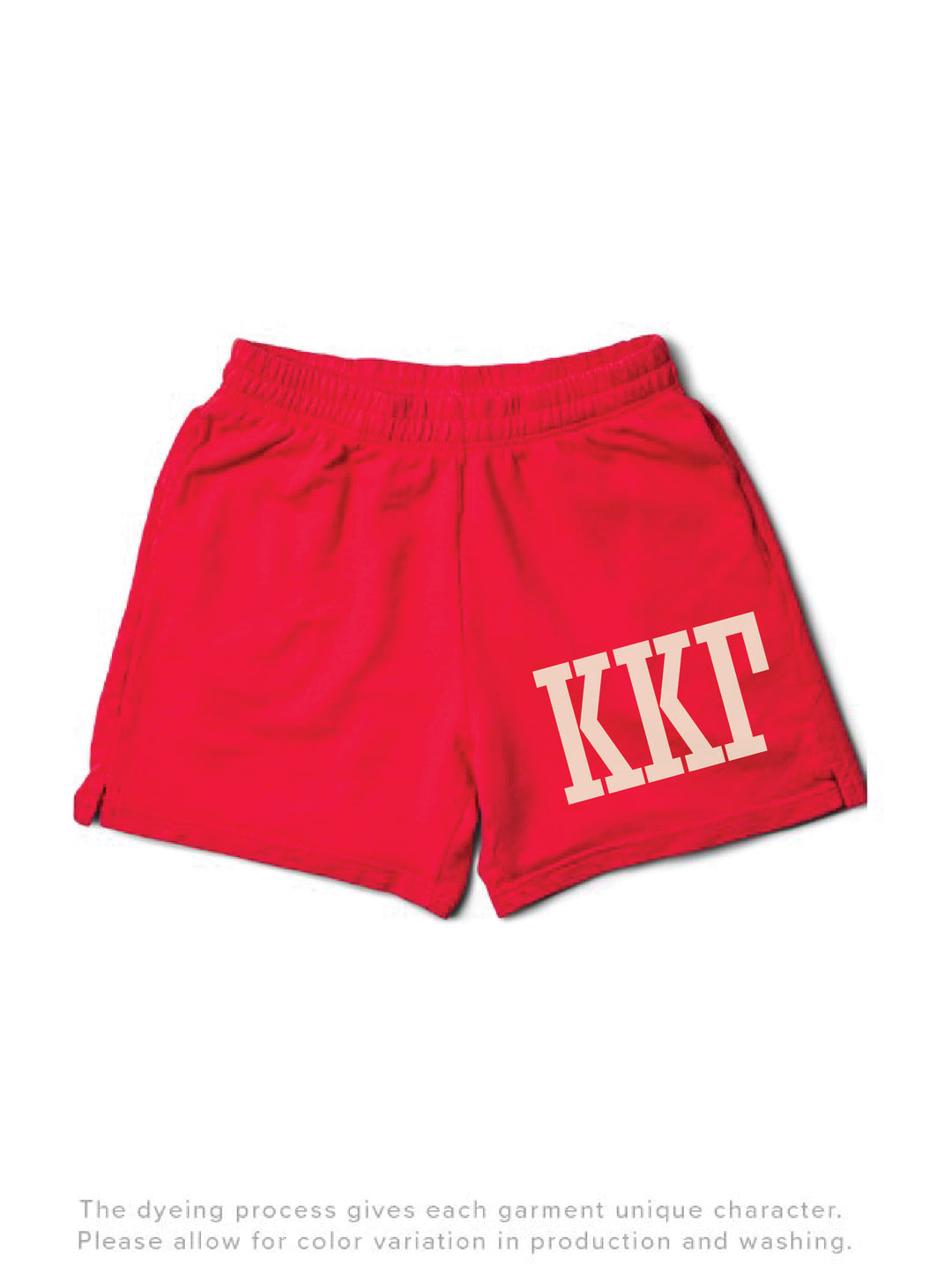 Bold Red Sorority Shorts