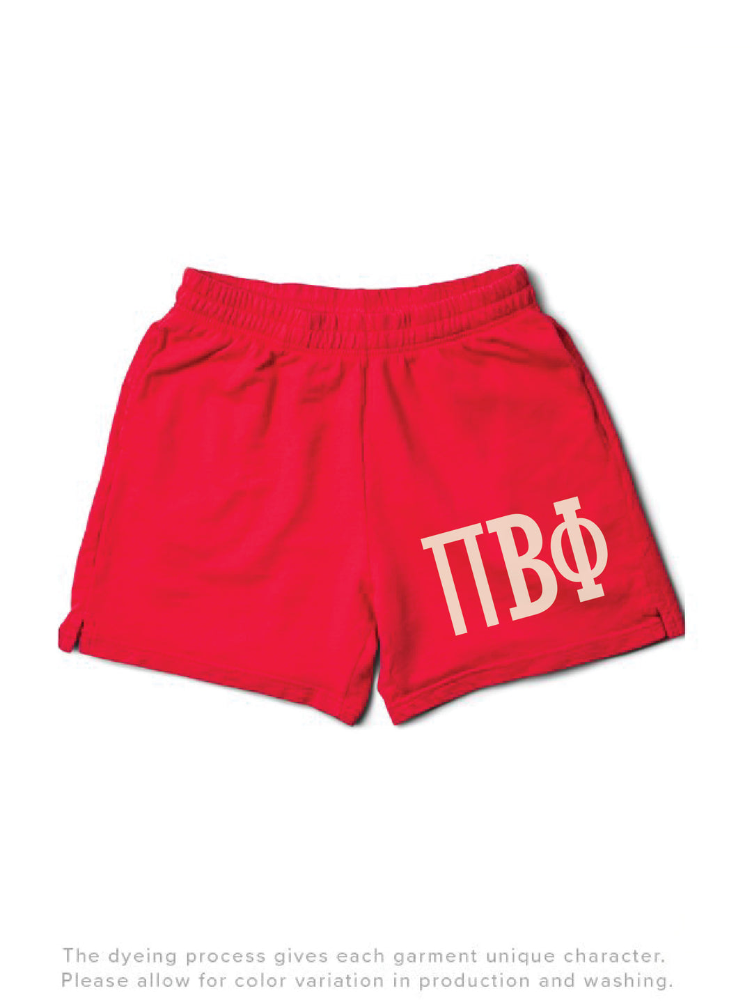 Bold Red Sorority Shorts