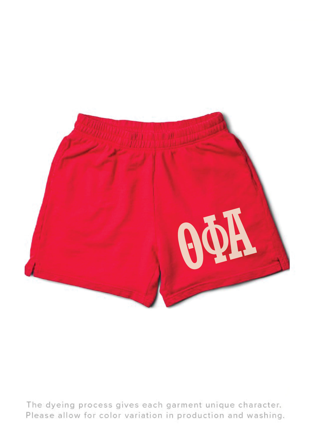 Bold Red Sorority Shorts