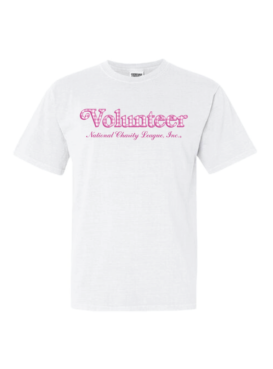 National Charity League Gingham Volunteer Tee