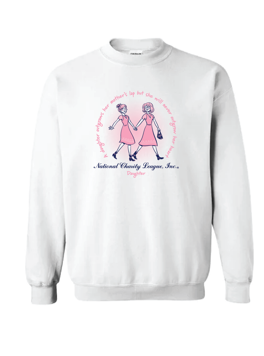 National Charity League Outgrow Her Heart Daughter Crewneck