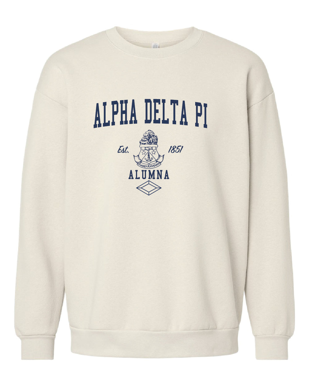 Alumna Vintage Crest Alpha Delta Pi Crewneck