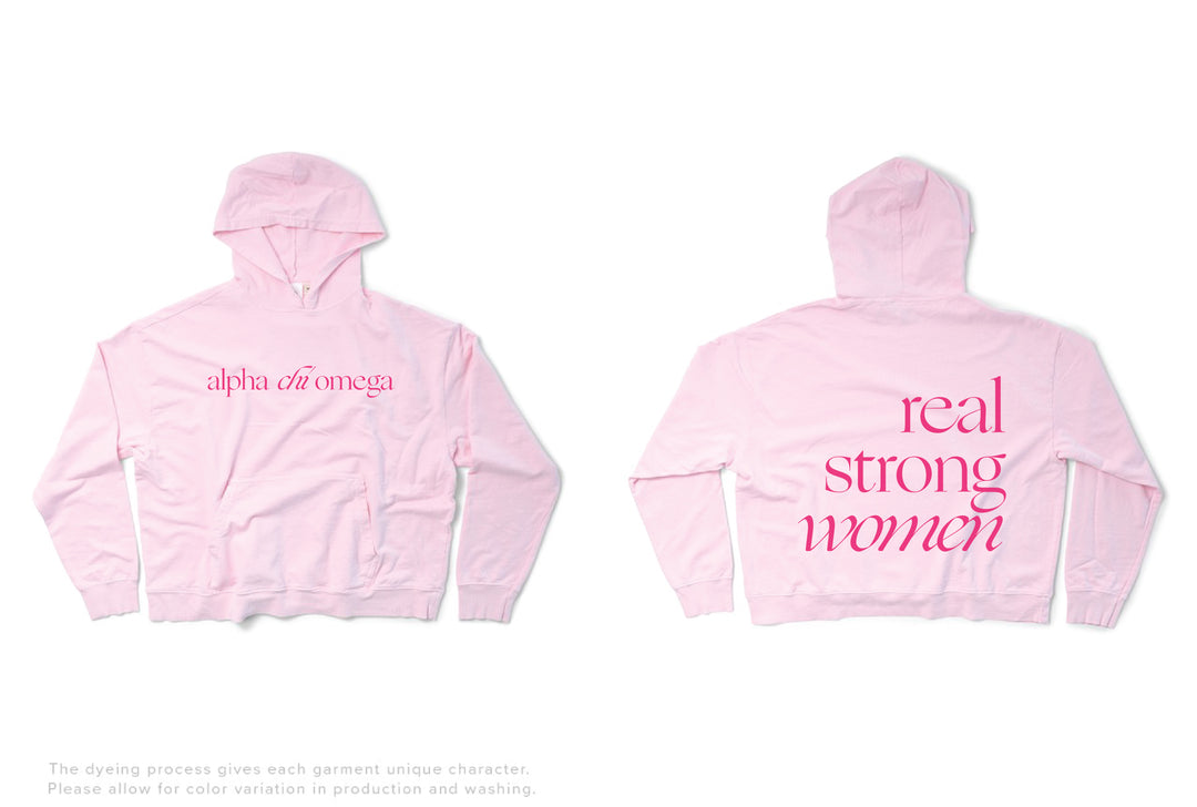 Sorority Motto Lightweight Bubblegum Hoodie