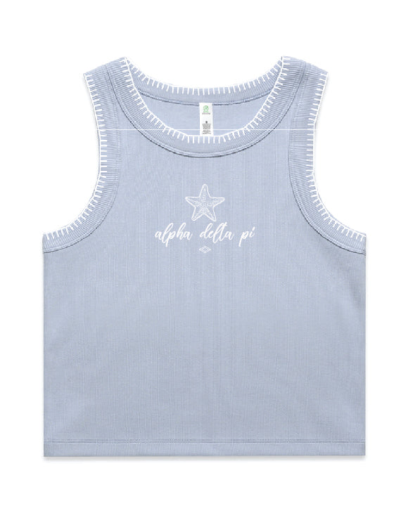 Starfish Stitched Alpha Delta Pi Tank