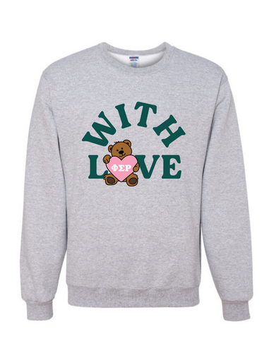 Phi Sigma Rho With Love Matching Set Crewneck