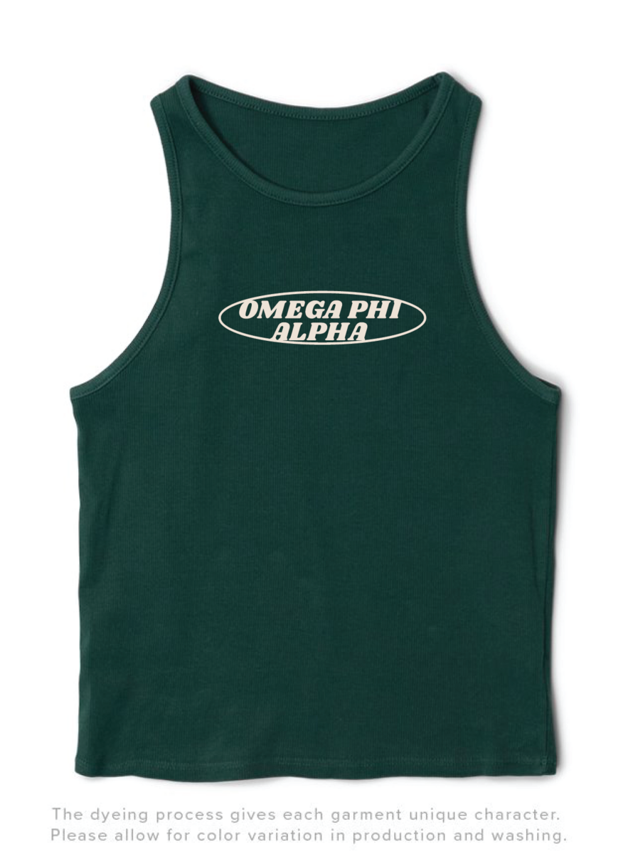 Omega Phi Alpha Alpine Oval Matching Set Tank