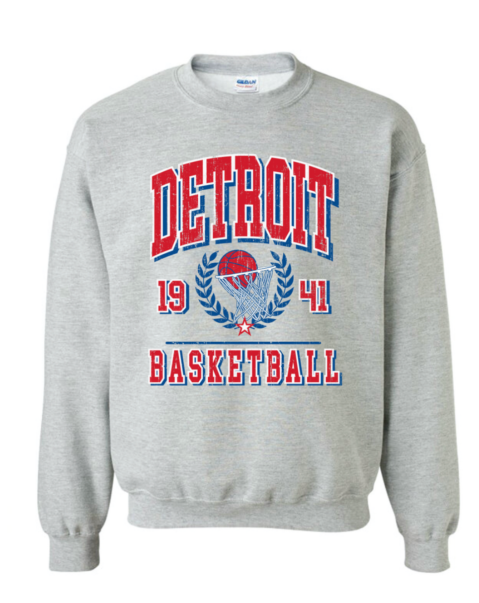 Detroit Basketball Crewneck