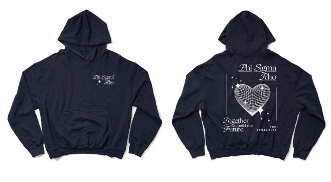 Phi Sigma Rho Disco Heart Light Weight Hoodie