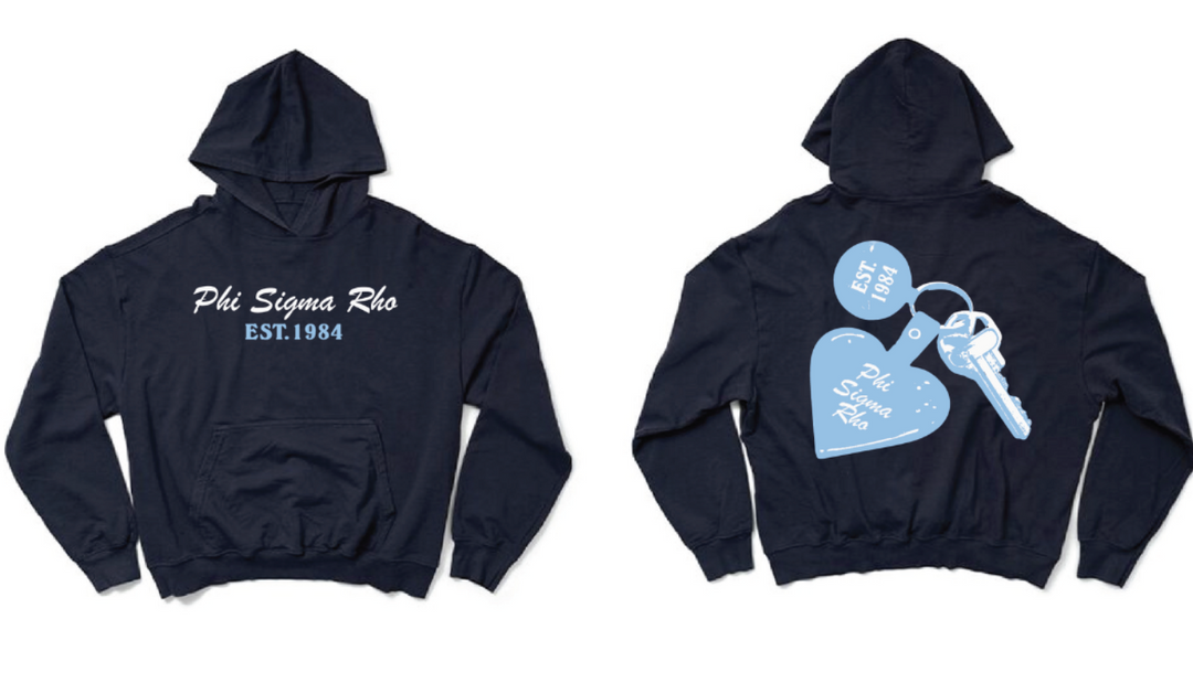Phi Sigma Rho Midnight Sky Hotel Key Light Weight Hoodie