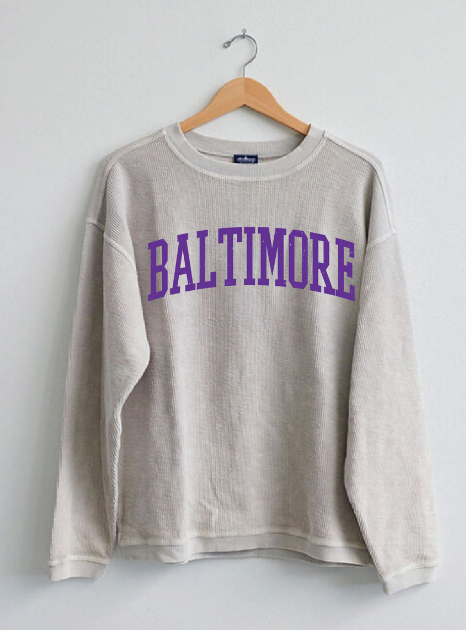 Baltimore Corded Crewneck