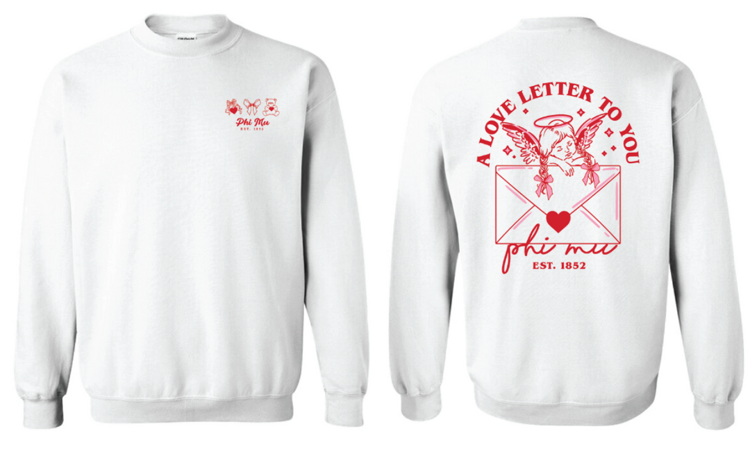 Phi Mu Galentines White Crew