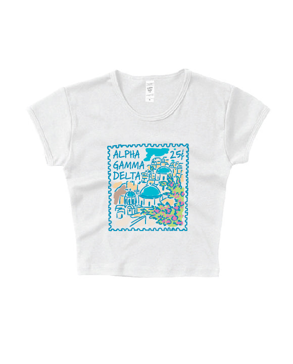 Traveling Stamp Sorority Baby Tee