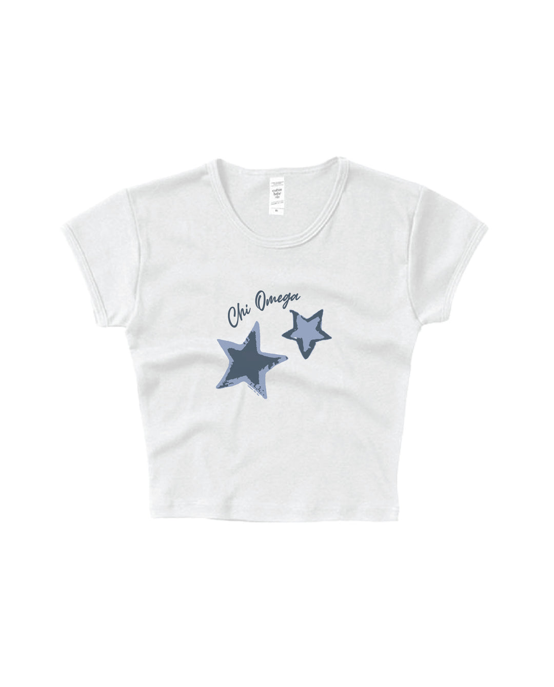 Chi Omega Twin Stars Baby Tee