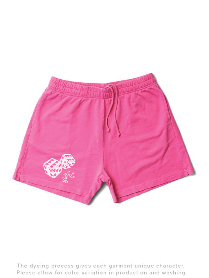 Ultra Pink Dice Sorority Shorts