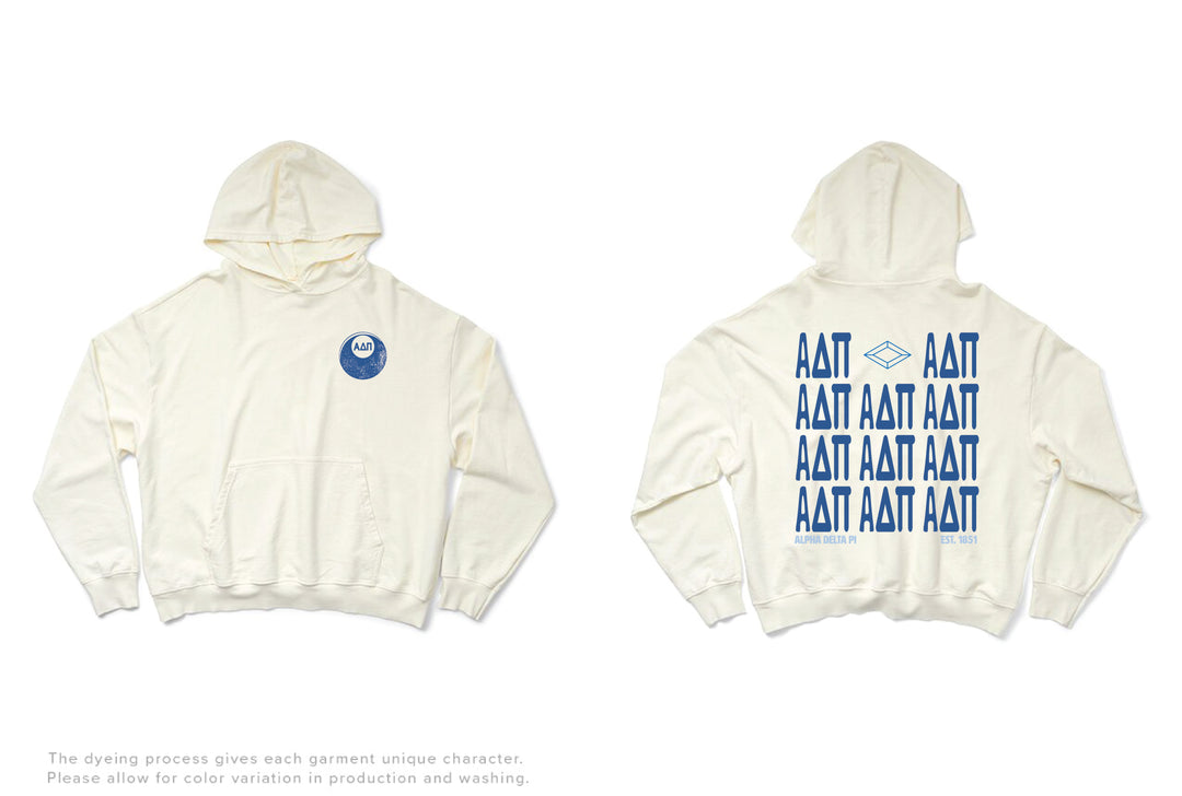 Vanilla Ice Alpha Delta Pi Stacked Matching Set Light Weight Hoodie