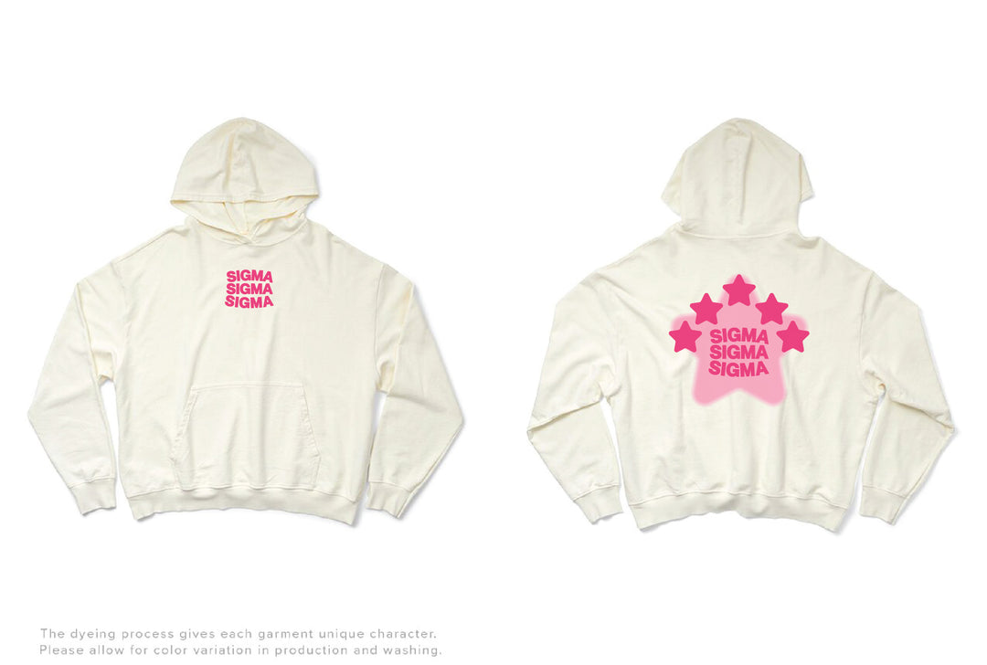 Vanilla Ice Pink Star Matching Set Light Weight Hoodie