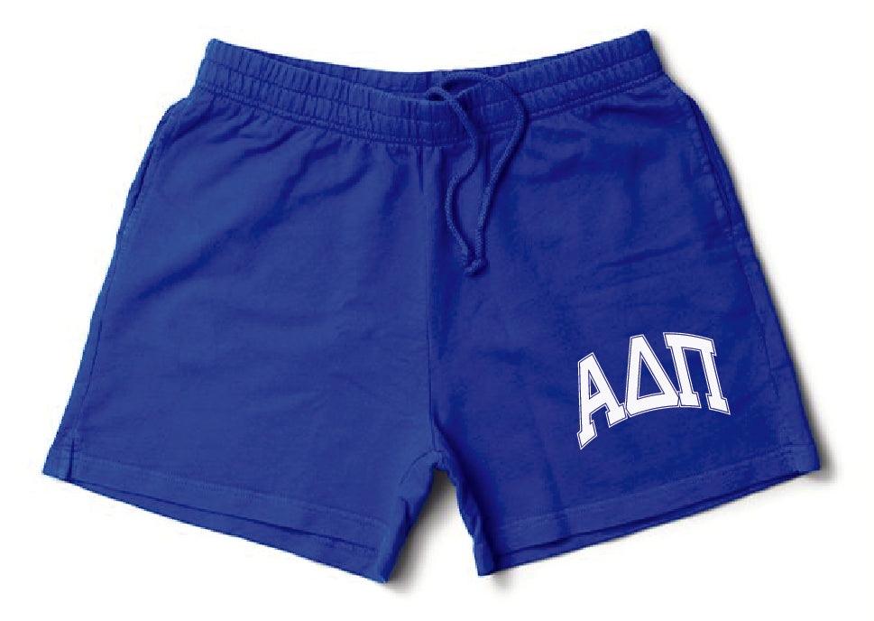 Alpha Delta Pi Varsity Blue Greek Matching Set Shorts