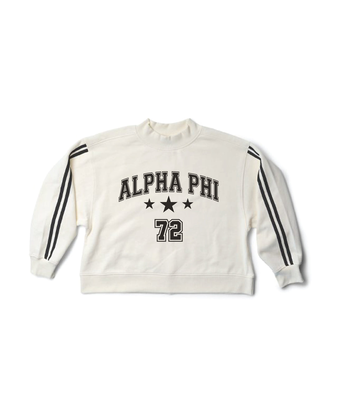 Varsity Est Year Mock Neck Sorority Crewneck