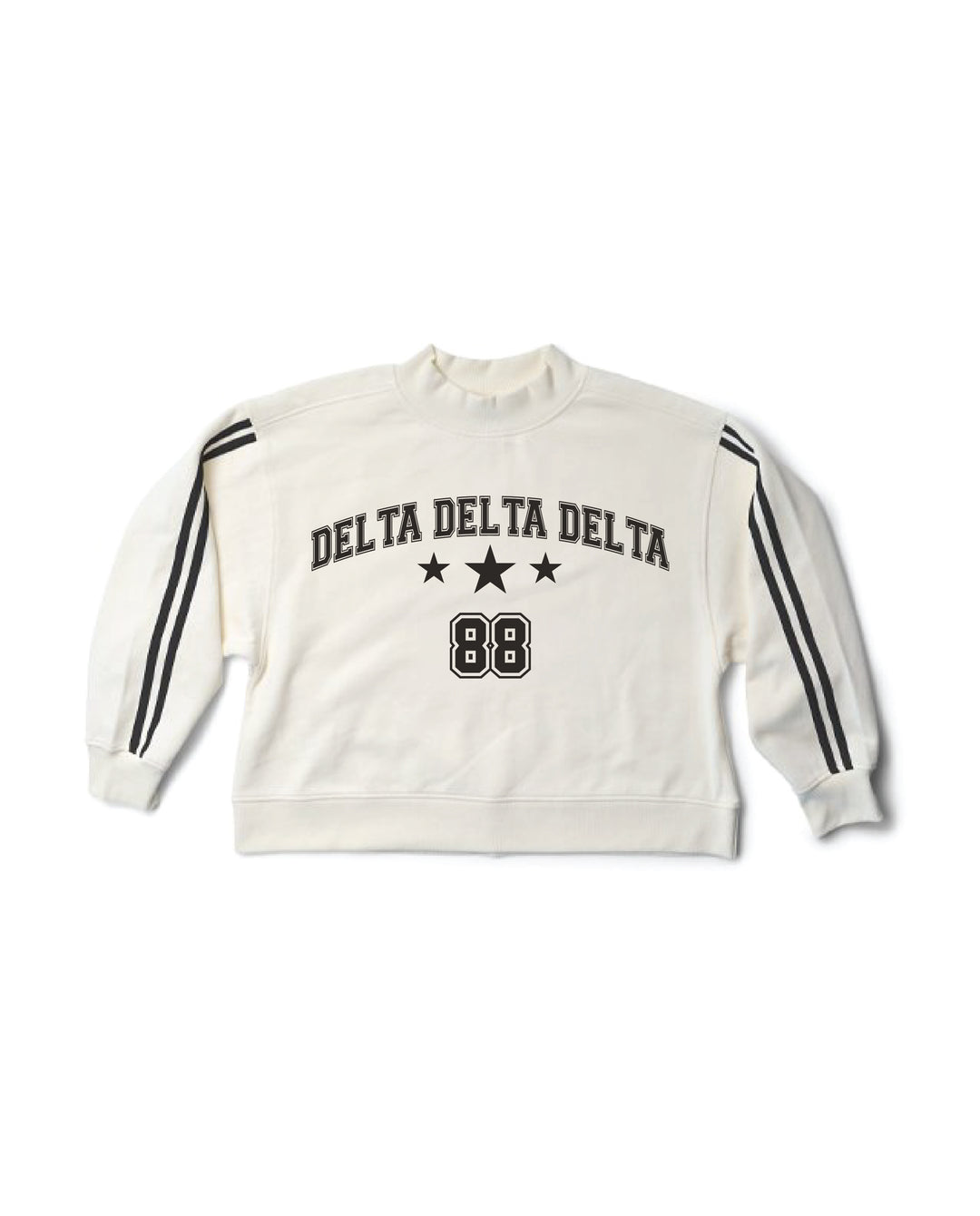 Varsity Est Year Mock Neck Sorority Crewneck