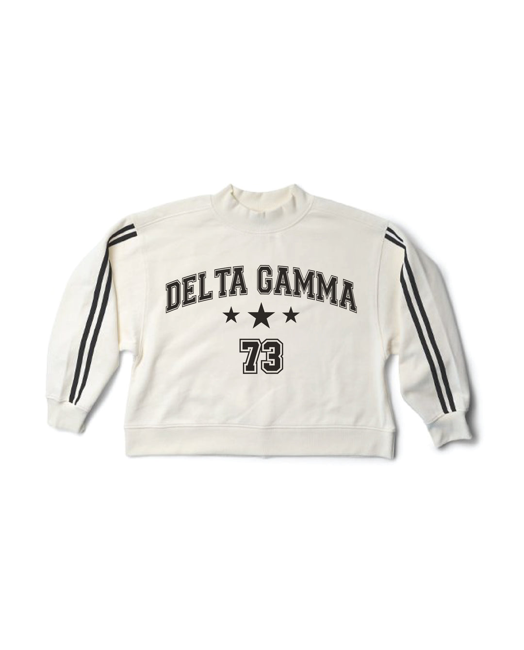 Varsity Est Year Mock Neck Sorority Crewneck