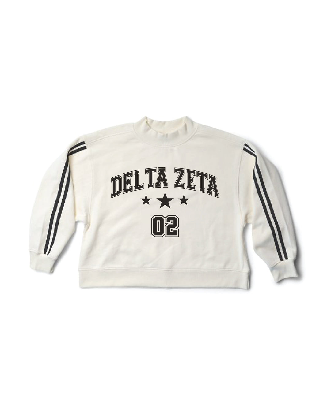 Varsity Est Year Mock Neck Sorority Crewneck