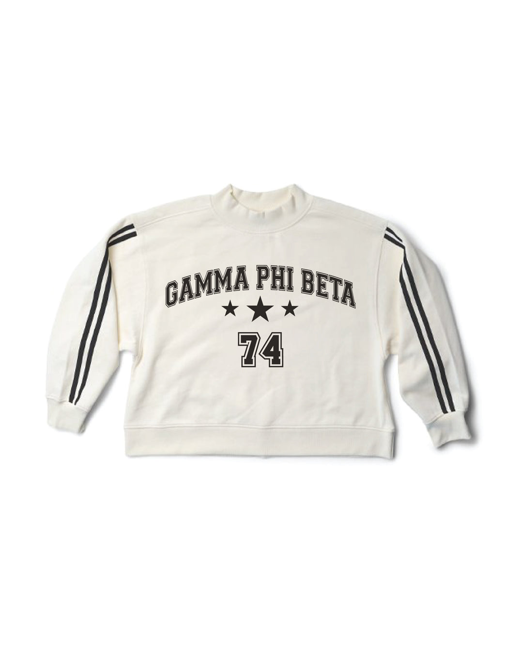 Varsity Est Year Mock Neck Sorority Crewneck