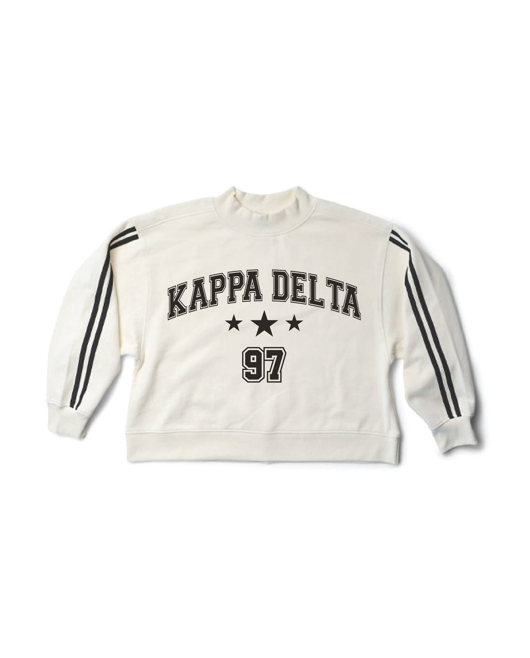Varsity Est Year Mock Neck Sorority Crewneck