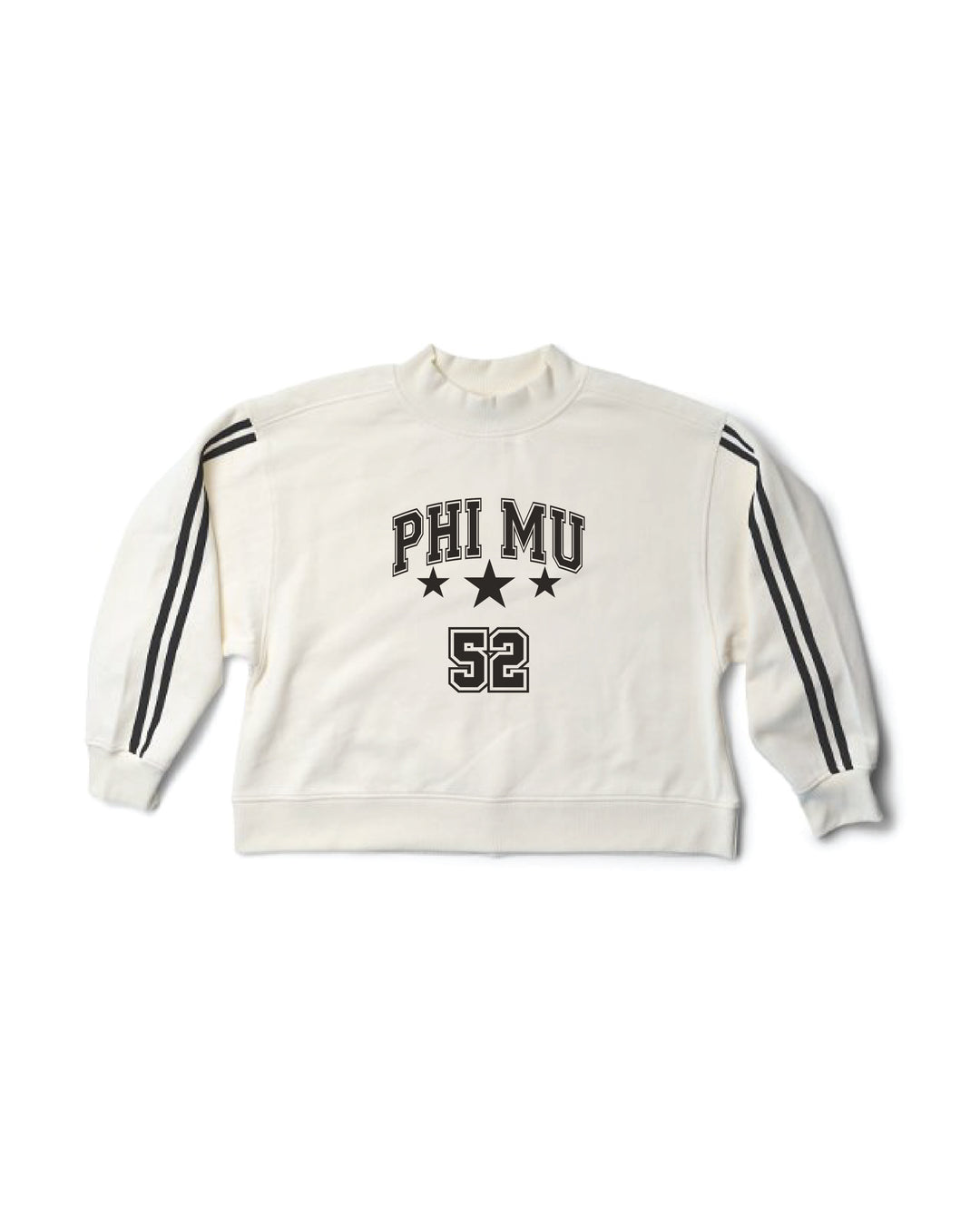 Varsity Est Year Mock Neck Sorority Crewneck