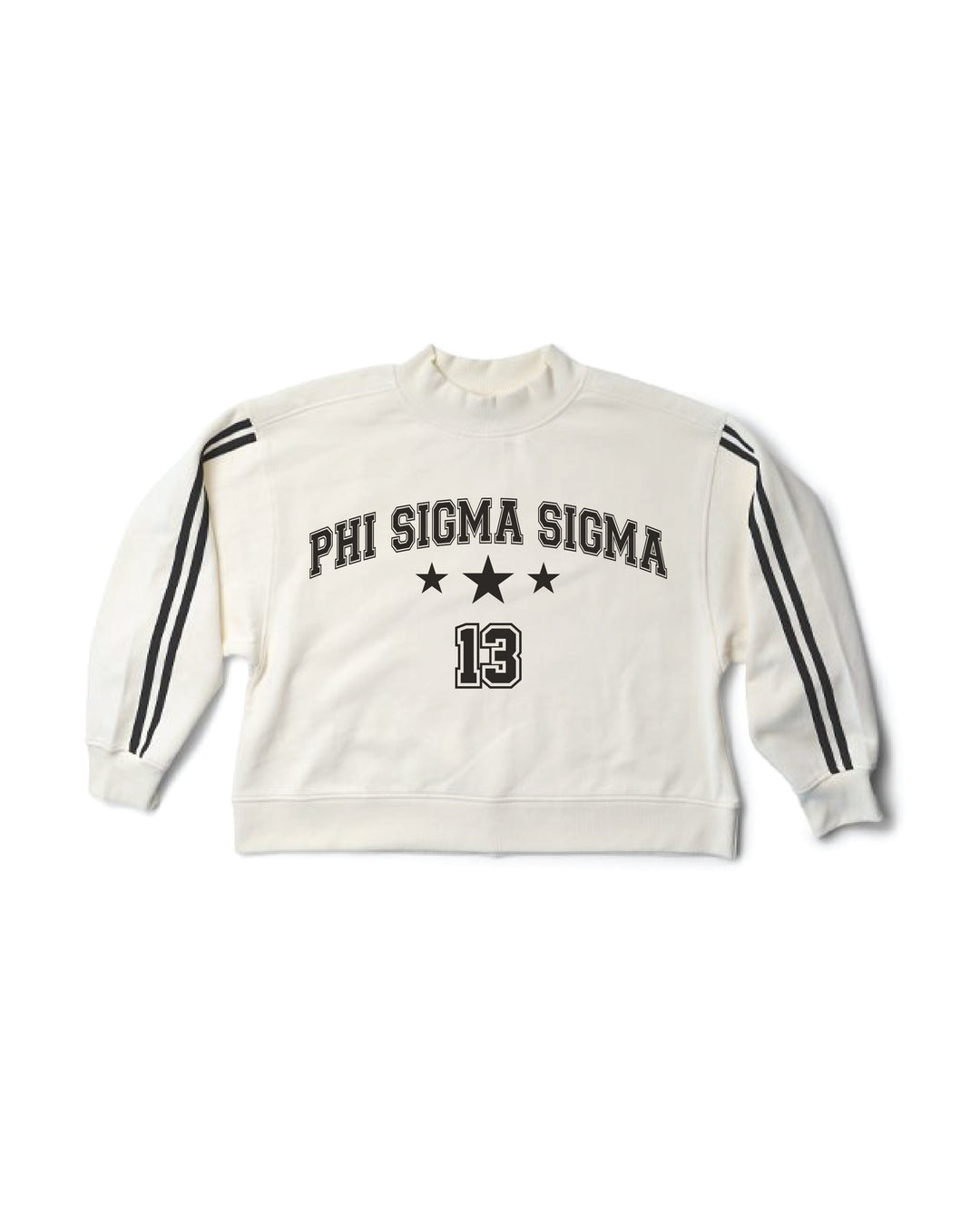 Varsity Est Year Mock Neck Sorority Crewneck
