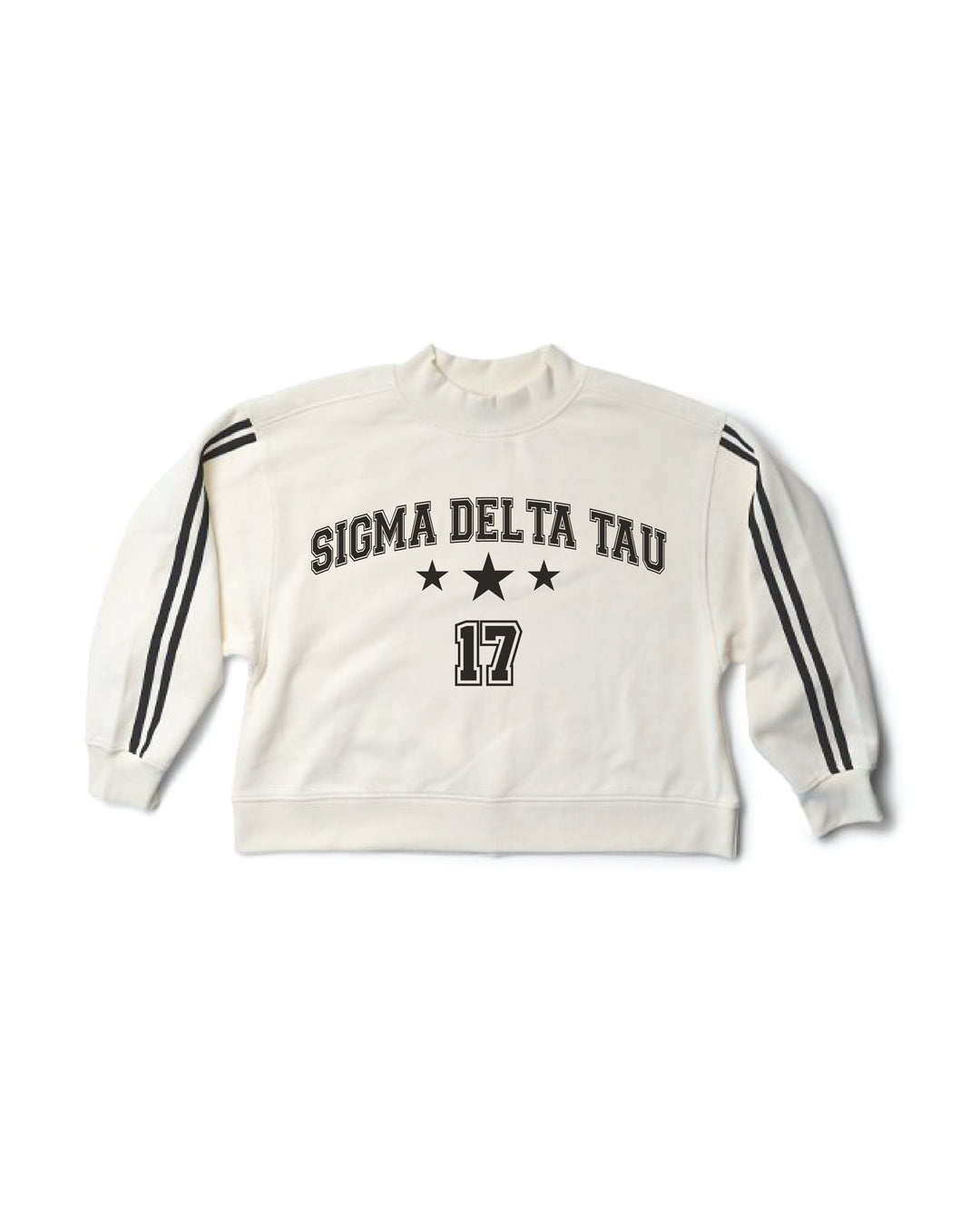 Varsity Est Year Mock Neck Sorority Crewneck