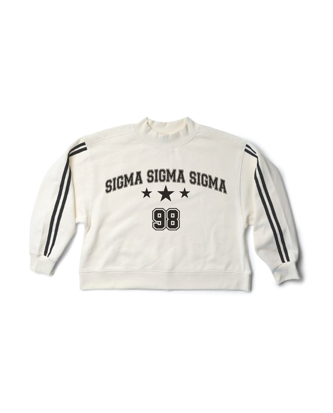 Varsity Est Year Mock Neck Sorority Crewneck