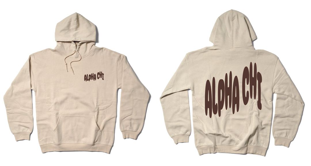 Wavy Tone On Tone Sorority Hoodie