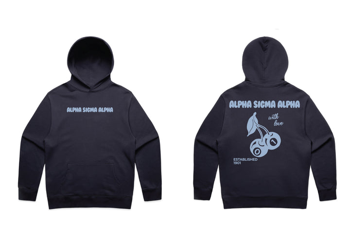 With Love Cherry Heavy Weight Sorority Hoodie