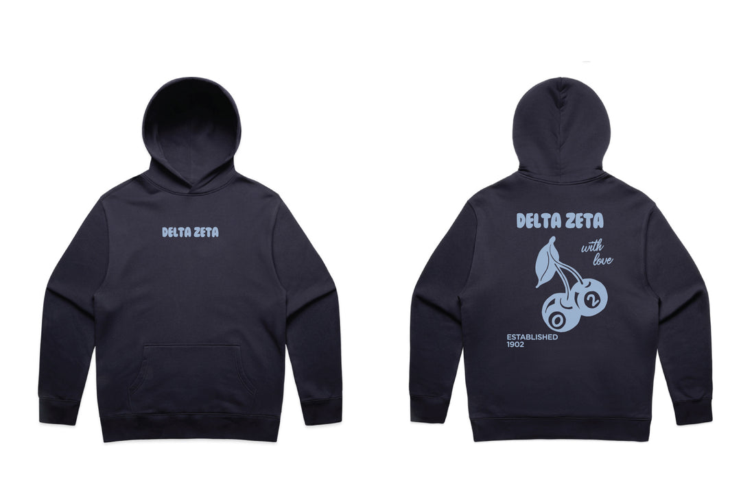 With Love Cherry Heavy Weight Sorority Hoodie