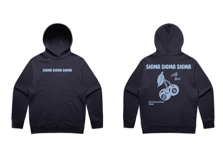 With Love Cherry Heavy Weight Sorority Hoodie
